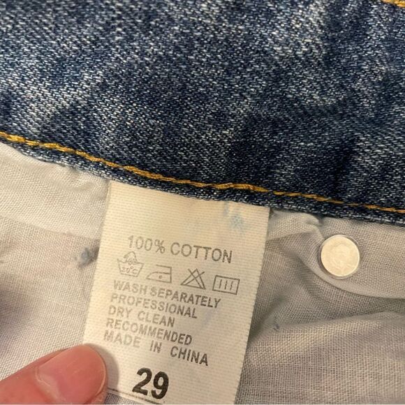 SoSoo Jeans 1971 Vintage Y2K Ripped Distressed Straight Jeans Size 29 - Picture 7 of 7